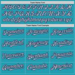 Custom Name & Number Teal Gray-Navy Mesh Baseball Jersey - Personalized Authentic Throwback Team Apparel Personalized Teal