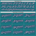 Custom Name and Number Personalized Teal Gray-Navy Pinstripe Baseball Jersey - Authentic Split Fashion Team Jersey Personalized