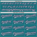 Custom Team Name and Number Softball Jersey - Unisex Teal Gray-Navy Two-Button Design Personalized Teal Gray-Navy Two-Button