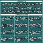 Custom Name Number Baseball Jersey - Personalized Authentic Teal Gray Pinstripe Team Jersey Personalized Teal Gray Pinstripe