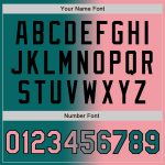 Custom Name and Number Personalized Teal Gradient Varsity Letterman Bomber Jacket in Pink-Black, Medium Fashion Jacket Personalized