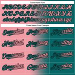 Custom Softball Jersey - Personalized Teal Pink-Black Gradient Unisex Two-Button Design with Name and Number Personalized