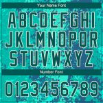 Custom Name and Number Baseball Jersey - Personalized Teal Midnight Green-Cream 3D Pattern Design Personalized Teal Midnight
