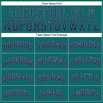Custom Name and Number Authentic Drift Fashion Baseball Jersey in Teal Navy-Gray Personalized Teal Navy-Gray Authentic Drift