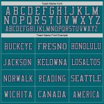 Custom Authentic Football Jersey with Personalized Name and Number, Teal Navy-Gray Mesh Design Personalized Teal Navy-Gray