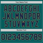 Custom Teal Navy Old Gold Baseball Jersey with Personalized Name & Number - Authentic Sleeveless Team Jersey Personalized