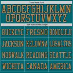 Custom Name and Number Football Jersey - Personalized Teal, Navy, Old Gold Mesh Authentic Design Personalized Teal Navy-Old