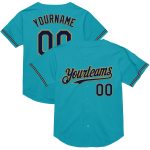 Custom Name and Number Personalized Baseball Jersey - Teal Navy Old Gold Mesh Authentic Throwback Personalized Teal Navy-Old