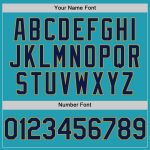 Custom Name and Number Personalized Baseball Jersey - Teal Navy Old Gold Mesh Authentic Throwback Personalized Teal Navy-Old