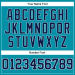 Customizable Navy Teal Pinstripe Basketball Jersey with Personalized Name & Number - Authentic Team Apparel Personalized