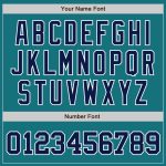 Custom Name and Number Authentic Baseball Jersey - Personalized Teal Navy-White Team Jersey Personalized Teal Navy-White