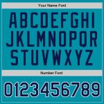 Personalized Authentic Basketball Jersey - Teal Navy White Throwback Design Personalized Teal Navy-White Authentic Throwback