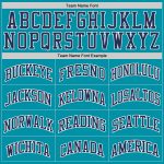 Custom Personalized Authentic Basketball Jersey - Teal Navy White with Name and Number Personalized Teal Navy-White Authentic