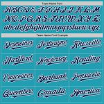 Custom Teal Navy-White Authentic Baseball Jersey with Personalized Name & Number, Team Design Personalized Teal Navy-White