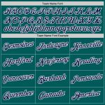 Custom Team Name and Number Teal Navy-White Performance T-Shirt - Personalized Athletic Shirt Personalized Teal Navy-White