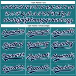 Custom Name Number Personalized Teal Navy White Performance Golf Polo Shirt Personalized Teal Navy-White Performance Vapor