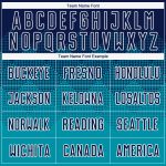 Custom Soccer Uniform Jersey - Personalized Teal Navy-White with Name and Number Personalized Teal Navy-White Sublimation