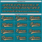 Custom Teal and Old Gold-Black Hockey Jersey with Personalized Name and Number - Team Apparel Personalized Teal Old Gold-Black