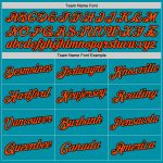 Personalized Basketball Jersey - Authentic Throwback in Teal, Orange, and Black Personalized Teal Orange-Black Authentic