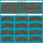 Custom Basketball Jersey with Team Name & Number - Personalized Teal Orange Black Authentic Throwback Style Personalized
