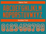 Custom Teal Orange White Football Jersey with Personalized Name and Number - Drift Fashion Team Apparel Personalized Teal