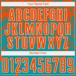 Personalized Teal Orange Sublimation Soccer Jersey Uniform - Custom Sports Apparel Personalized Teal Orange-White Sublimation
