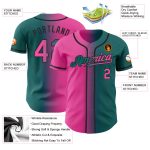 Custom Name Number Baseball Jersey - Personalized Teal Pink Black Gradient Fashion for Team Personalized Teal Pink-Black