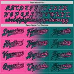 Custom Name and Number Teal Pink Black Gradient Varsity Letterman Bomber Fashion Jacket Personalized Teal Pink-Black Bomber