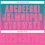 Custom Sublimation Soccer Uniform Jersey with Personalized Name and Number in Teal Pink Cream Personalized Teal Pink-Cream