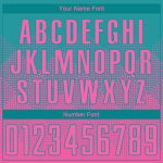 Custom Basketball Jersey with Name and Number - Personalized Teal Pink Round Neck Sublimation Suit Personalized Teal Pink