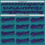 Personalized Teal and Purple Black Baseball Jersey for Men and Women Authentic Design Personalized Teal Purple-Black Authentic