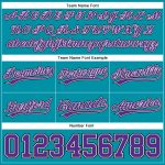 Custom Name Number Authentic Throwback Basketball Shorts Teal Purple Black Personalized Team Design Personalized Teal Purple-Black