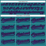 Custom Teal Purple-Black Vapor Golf Polo Shirt with Team Name & Number - Personalized Performance Shirt Personalized Teal