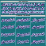 Custom Name and Number Personalized Baseball Jersey - Teal Purple Gray Fashion Split Team Design Personalized Teal Purple-Gray