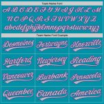Custom Name and Number Teal Purple Gray Baseball Jersey - Personalized Authentic Throwback Team Jersey Personalized Teal