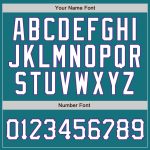 Custom Name Number Teal Purple Pinstripe Baseball Jersey - Authentic Team Jersey Personalized Teal Purple Pinstripe White-Purple