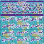 Custom Team T-Shirt with Personalized Name & Number - Teal Purple White 3D Flower Pattern Design Personalized Teal Purple-White