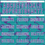 Custom Soccer Jersey with Teal Purple-White Abstract Lines, Personalized Name and Number, Sublimation Design Personalized
