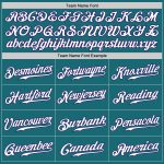 Custom Name and Number Baseball Jersey - Personalized Teal Purple-White Authentic Team Jersey Personalized Teal Purple-White