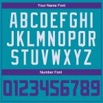 Custom Name and Number Personalized Teal Purple White Basketball Jersey - Authentic Throwback Design Personalized Teal Purple-White