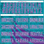 Custom Basketball Jersey with Personalized Name & Number, Teal Purple-White Wind Shapes Round Neck Sublimation Design Personalized