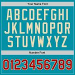 Custom Team Basketball Jersey - Personalized Teal Red Cream with Name and Number - Authentic Throwback Style Personalized
