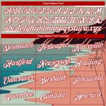 Custom Name Number Personalized Tropical Beach Basketball Jersey Hawaii Palm Trees Teal Red-White 3D Pattern Personalized