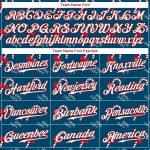 Custom Name Number 3D Christmas Baseball Jersey Teal Red White Personalized Team Gear Personalized Teal Red-White Christmas
