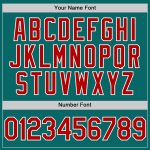 Custom Teal Red-White Unisex Softball Jersey - Two-Button Design, Personalized доступно Personalized Teal Red-White Two-Button