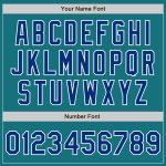 Personalized Teal Royal-White Baseball Jersey for Adults - Authentic Design Personalized Teal Royal-White Authentic Baseball