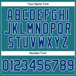 Personalized Teal Royal-White Golf Polo Shirt with Custom Name and Number - Performance Vapor Team Apparel Personalized Teal