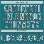 Personalized Authentic Baseball Jersey in Teal, Steel Gray, and White Personalized Teal Steel Gray-White Authentic Baseball
