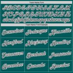 Custom Performance T-Shirt with Team Name and Number, Personalized Teal Steel Gray-White Design Personalized Teal Steel Gray-White