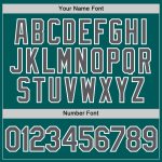 Custom Performance T-Shirt with Team Name and Number, Personalized Teal Steel Gray-White Design Personalized Teal Steel Gray-White